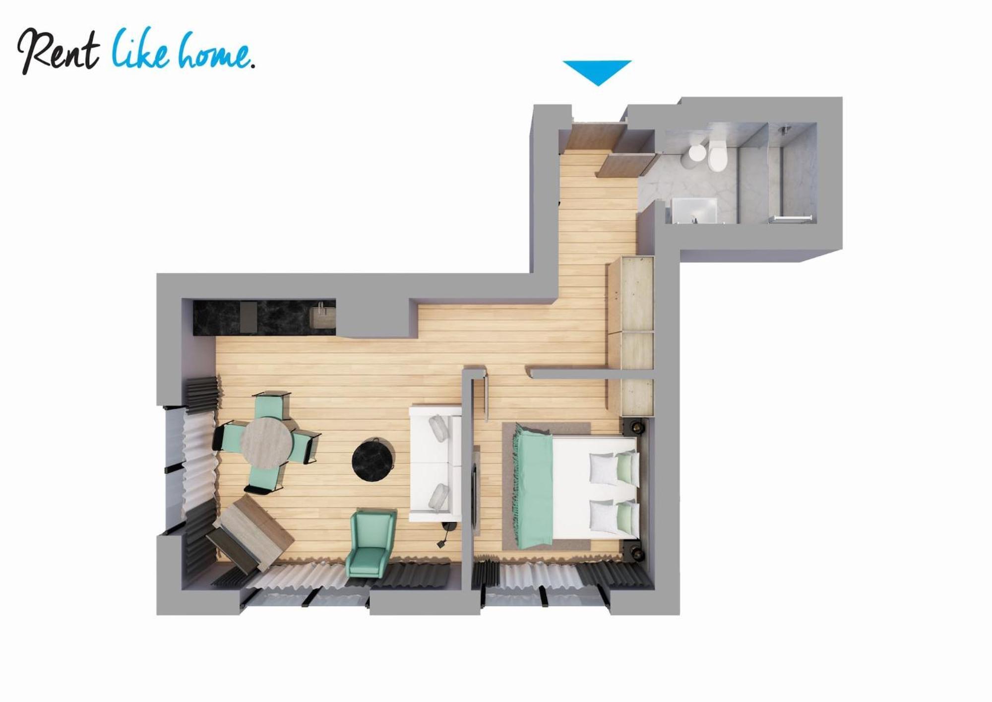Apartamenty Deo Plaza By Rent Like Home 格但斯克 外观 照片