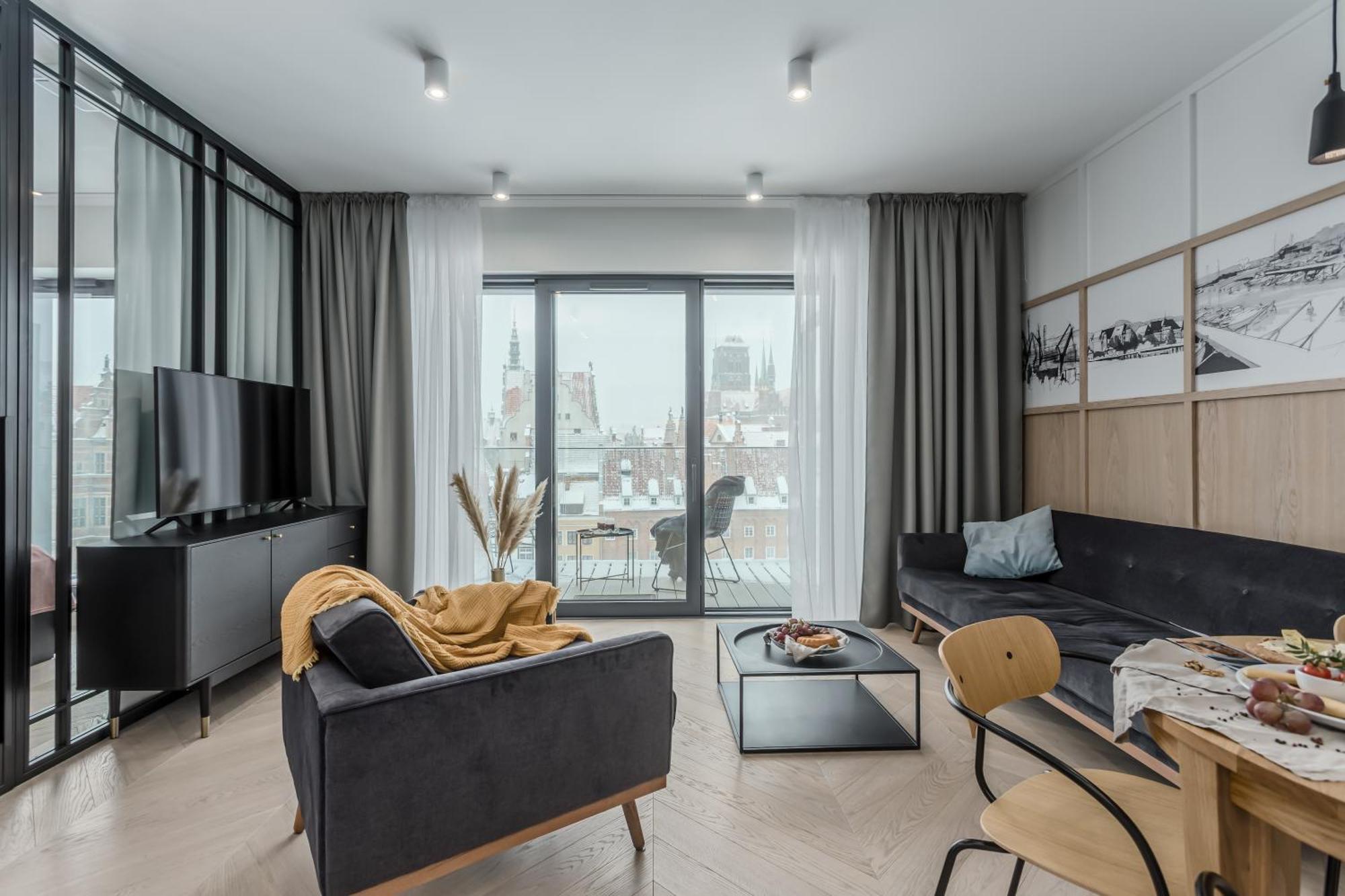 Apartamenty Deo Plaza By Rent Like Home 格但斯克 外观 照片